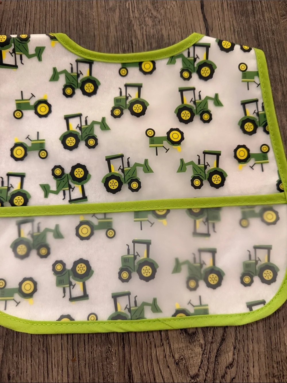 John Deere Green & Yellow Toddler Bib Set with Tractor and Corn Prints